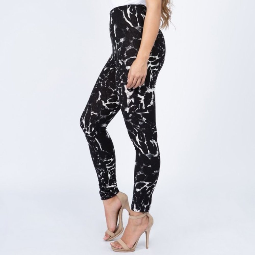 High Rise Pull-On Leopard Printed Leggings